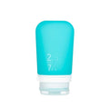 humangear GoToob+ (Medium) | Refillable Silicone Travel Bottle | Locking Lid | Food-Safe Material | Aqua, Medium (2.5 fl.oz.; 74ml) - color: Aqua, size: 2.5 Ounces