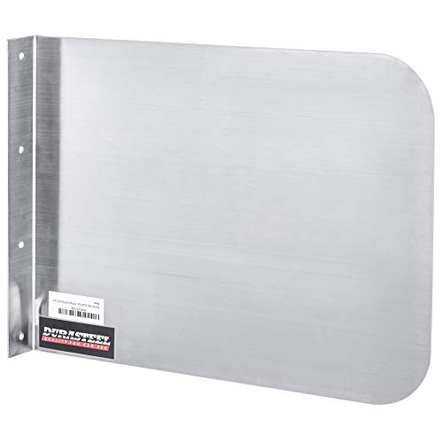 DuraSteel Stainless Steel Sink Splash Guard - 17" x 12" Wall Mount Commercial Kitchen Shield - Kitchen Safety & Hygiene Cooking Splatter Screen - Ideal for Hand Sinks, Prep Sink, Utility Sink - size: 17 x 12 inch Wall Mount
