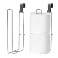 Toilet Paper Holder with Storage Extra 4 Roll Tissue, Over The Tank Toilet Paper Roll Holder Wall Mount, Brushed Nickel and Chrome Tissue Holder for Bathroom, RV Toilet Paper Holder with Shelf, 2Pcs - color: Silver, 2pcs, 8.67in