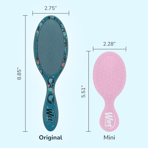 Wet Brush Original Detangler Hair Brush, Anna & Elsa (Disney Love), Ultra-Soft IntelliFlex Bristles, Detangling Bristles Glide Through Tangles (Wet Dry & Damaged Hair), Women & Men - color: Anna & Elsa