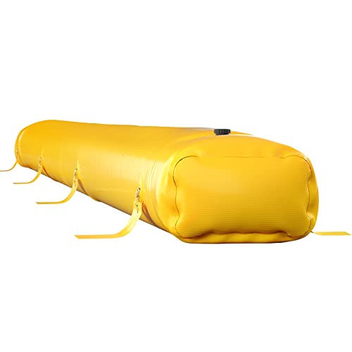 Flood Barrier for Home, 24 ft Length x 12 in Height Sandbag Alternative, Water Barrier for Flooding, Reusable PVC Water Diversion Tubes, Flood Prevention Barriers for Door, Garages - style: 24ft(l) *12(h)