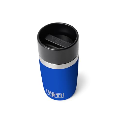 YETI Rambler 8 oz Travel Bottle, Stainless Steel, Vacuum Insulated with Leakproof Commuter Cap, Royal Blue - color: Royal Blue, size: 8 Ounces