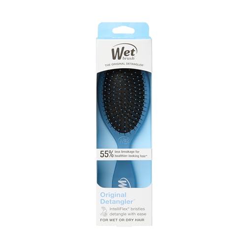 Wet Brush Original Detangler Hair Brush, Elemental Blue, Ultra-Soft IntelliFlex Bristles, Detangling Bristles Glide Through Tangles (Wet Dry & Damaged Hair), Women & Men - color: Elemental Blue, size: 1 Count (Pack of 1)