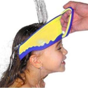 Shampoo Visor by Splash Guard, Comfort Seal Baby Bath Shampoo Shower Cap, Gentle Rinse and Shield Bath Hat for Toddlers and Babies (Yellow) - color: Yellow