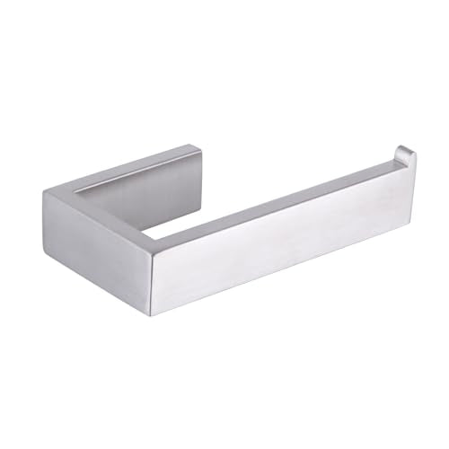 GERZWY Bathroom Toilet Paper Holder Brushed SUS 304 Stainless Steel Paper Towel Dispenser Tissue Roll Hanger Wall Mounted HG1718-LS - color: Brushed