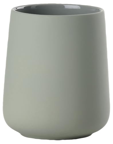 ZONE DENMARK Nova One Toothbrush Cup | Sleek & Durable Modern Bathroom Accessory | Revitalize Your Daily Routine with Scandinavian Elegance and Practicality Unite- (Matcha Green) - color: Matcha Green