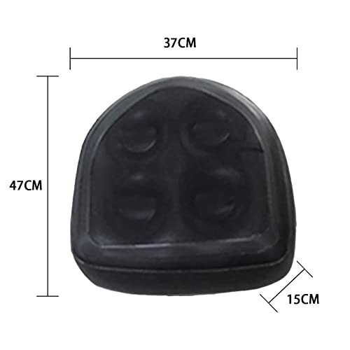 Inflatable Hot Tub Seat Booster with Suction Cups & Mesh Cover, Dual Use Inflatable Hot Tub Cushion Seat, Non Slip Blow Up Pillow Hot Tub Chairs Accessories for Adults Elderly Spa Bathtub - color: Black