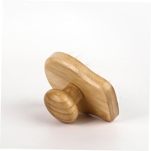 Outanaya Bamboo Wooden Scalp Massager Brush Hair Wash Scrubber for Deep Cleaning Exfoliating Scalp Care Suitable for Daily Use and Dandruff Removal