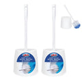 Toilet Brush and Holder Set, By LOLA, 2 Pack, Classic Version, Durable Bristles for Deep Cleaning, w/Compact Space Saving Storage Holder - size: 2 Pack, style: Classic Toilet Brush & Holder