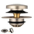 Artiwell Tub Drain, 2 in 1 Pop-up Bathtub Plug with Hair Catcher, Easy Installation Bath Drain Stopper with Strainer, Brushed Nickel - color: Brushed Nickel