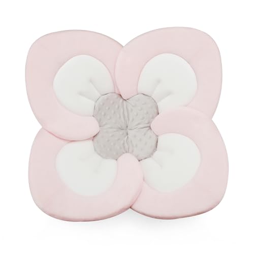 PandaEar Baby Bath Pad for Infant Newborn | Soft Flower Petals for Sink Bathtub Essentials Shower Gift (Pink) - color: Pink