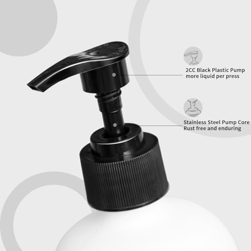 MOMEEMO Soap Dispenser Set 2 Pack, Contains Hand and Dish Soap Dispenser, Perfect for Black and White Kitchen Decor. (Black & White) - color: Hd Black White