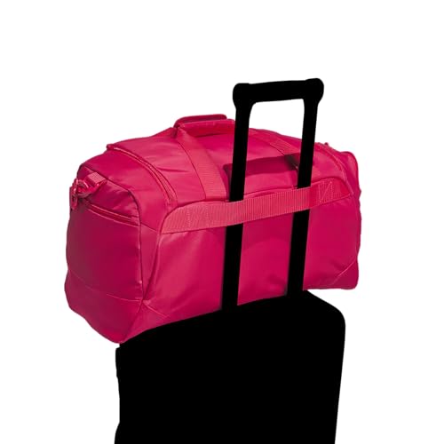 adidas Defender 5 Duffel Bag for Sports, Gym and Travel, Power Pink/White, OSFA - color: Power Pink/White, style: Small (42l)
