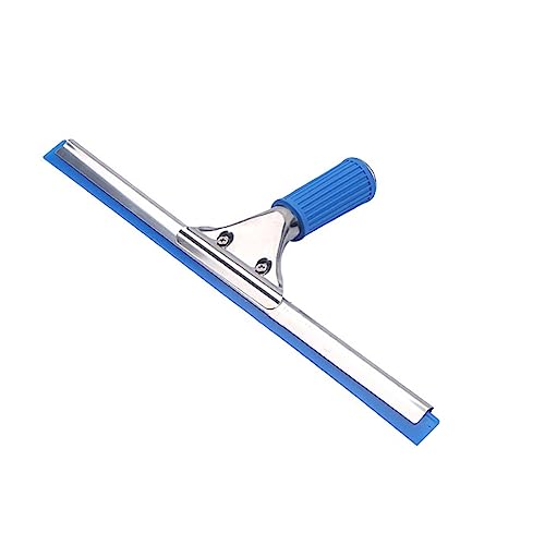 14 inch 35cm Car Windshield Glass Window Squeegee Bathroom Cleaner for Household Mirror Tile Wall Doors Cleaning (14in/35cm, Blue) - color: Blue, size: 14in/35cm