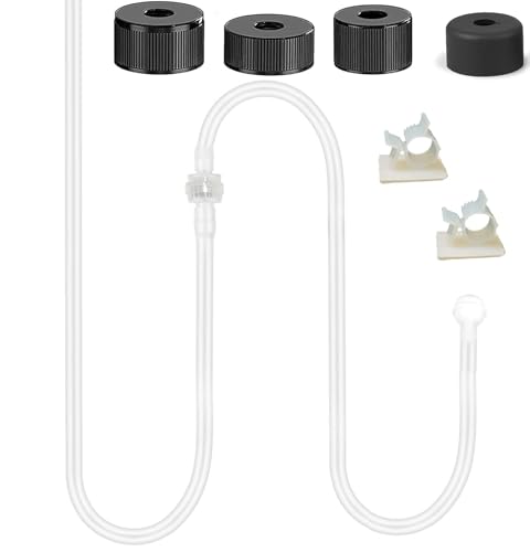 Sink Soap Dispenser Extension Tube Kit with 47" Upgraded Check Valve, Premium Under Counter Soap Dispenser Tube for Kitchen Sink, Powerful Suction, No More Refilling Tiny Bottle