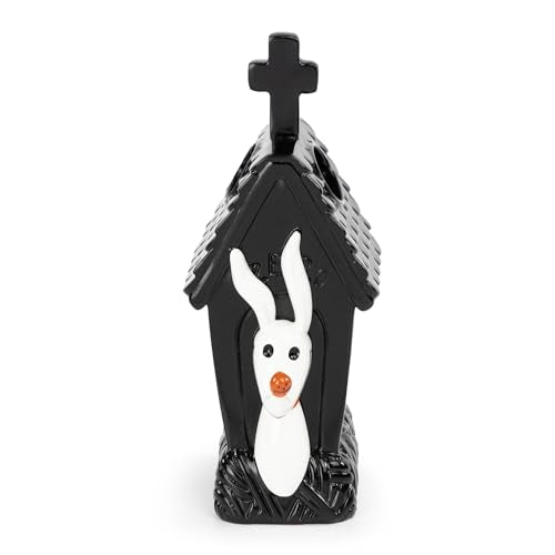 Jay Franco Disney Nightmare Before Christmas Toothbrush Holder - Black & White Resin Pencil Holder Features Zero - Bathroom Storage - color: Black - Nightmare Before Christmas