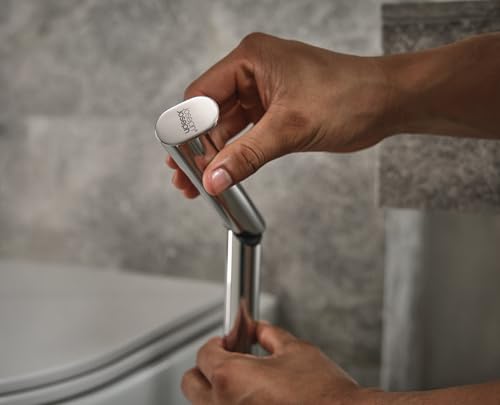 Joseph Joseph EasyStore Luxe 2 in 1 Free-Standing Toilet Paper Holder Stand, Premium Stainless Steel, Up to 4 Toilet Roll Storage - style: Stand