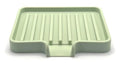Silicone Soap Dish Tray and Sponge Holder with Drain Chute, Rectangular, Kitchen and Bathroom Sink Organizer (Pistachio, 5.2"x4" (Set of 2), 7.2 Ounces) - color: Pistachio, size: (SM) 5.2"x4" (2pcs)