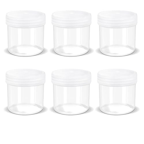 ASEVAT 3.4 oz Wide Mouth Lab Reagent Bottles, Laboratory Grade Chemical Container, Sealed Leak-proof Translucent HDPE Bottle, Pill Bottle, Water Sample Jars(6 Pcs) - size: 3.4 oz