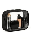 Moyad TSA Approved Toiletry Bag Clear Quart Size Travel Bags Makeup Bag | Large Opening, for Men and Women, Carry on Airline Compliant, Transparent Liquids Pouch, Puffer Black - color: Puffer Black, size: 1 Pack