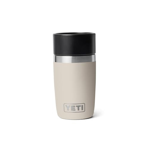 YETI Rambler 8 oz Travel Bottle, Stainless Steel, Vacuum Insulated with Leakproof Commuter Cap, Cape Taupe - color: Cape Taupe, size: 8 Ounces