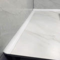Shower Threshold Seal, Silicone Self-Adhesive Water-Blocking Strip for Countertop, Sink, Bathtub, Wet Room Floor (White, 1 Meter) - style: White 1m