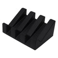 Black Silicone Soap Dish with Drainage, Square Self Draining Bar Soap Holder for Shower Bathroom, Kitchen Sponges, Bathtub, Keep Soaps Dry(Black)