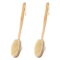 Body Brush, Detachable Long-Handle Bath Brush, Unisex Cleansing Brush, Efficient Exfoliating Massage, Oval Brush Head, 2 Pack - size: Oval - Detachable
