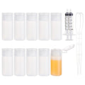 BENECREAT 10 Pack 1oz Travel Bottles Small Travel tubes Plastic Flip Cap Sample Bottle Refillable Travel Bottles for Makeup, Liquid, Cosmetic Toiletries Product - size: ['30 ml']
