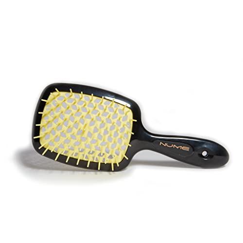 NuMe Scalp Massage Brush for Wet and Dry Hair | Scalp Massager Shampoo Brush Scalp Care Brush, Shower Brush Scalp Scrubber Exfoliator with Soft Silicone Bristles for Dandruff Removal, Hair Growth - color: Yellow