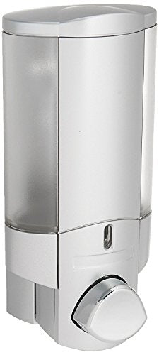 Better Living Products 76130-1, 1-Chamber, Satin Silver | 1 Chamber, Soap and Sanitizer Dispenser Pump, No Drill - color: Satin Silver, size: 1-Chamber