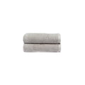 Cozy Earth Ribbed Hand Towel Set - 60% Cotton 40% Viscose from Bamboo Hand Towels - Soft & Absorbent Textured Ribbed Pattern - 2 Pack Light Grey - color: Light Grey, size: Hand Towel