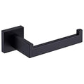 TASTOS Toilet Paper Holder Matte Black, Toilet Tissue Roll Holders Dispenser and Hangers Wall Mounted for Bathroom & Kitchen, Stainless Steel Modern Square Style - color: Matte Black, size: Square (1 pack)