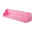 Bathtub Splash Guard, Silicone Bath Tray Spill-Proof Bath & Kitchen Sink Organizer Toy Storage Shelf Waterproof Barrier - color: Light Pink