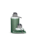 HydraPak Flux - Collapsible Backpacking Water Bottle (750ml, 1L, 1.5L) - BPA Free, Ultra Light, Spill-Proof Twist Cap - color: *NEW* Sage Green, style: 750ml/25oz