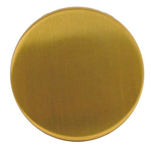 Westbrass D980R-18 Floating No-Hole Bath Waste Overflow Faceplate and Adaptor, Brushed Bronze - color: Brushed Bronze, size: 1 Pack
