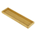 Natural Bamboo Serving Tray Platter 19.1 x 5.25 Rectangular, Bamboo - color: Bamboo, size: 19.1" x 5.3" x 1.2"