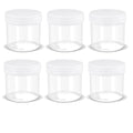 ASEVAT 1.7 oz Wide Mouth Lab Reagent Bottles, Laboratory Grade Chemical Container, Sealed Leak-proof Translucent PP Bottle, Pill Bottle, Water Sample Jars(6 Pcs) - size: 1.7 oz