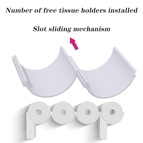 Poop Toilet Paper Holder Stand with Shelf, 3D Printed Funny Bathroom Decor, White Cute Quirky Wall-Mounted Storage for Toilet Paper Rolls, Ideal Gift for Boys and Girls