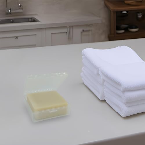 Bathroom Soap Dishes for Dr. Squatch Soap, Square Travel Soap Container with Lid, Portable Bar Soap Holder for Shower Soap Dish Box for Traveling Camping Outdoor Elimeta (2pack Clear) - color: 2pack Clear