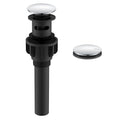 KENES Chrome Bathroom Pop Up Sink Drain with Overflow, Lavatory Bathroom Vanity Sink Drain Stopper, Sink Drain Assembly with Overflow Anti Clog Pop Up Drain - color: Chrome, size: Big Pop up Cap (With Overflow)