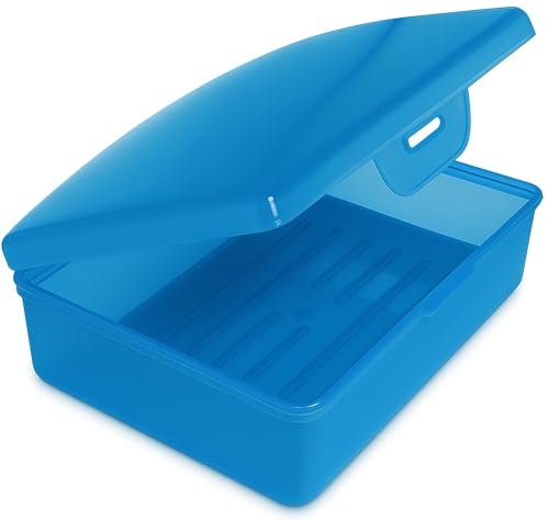 American Comb Travel Soapbox, Durable Storage Container, Multiple Colors, Made in USA (1, Blue) - color: Blue