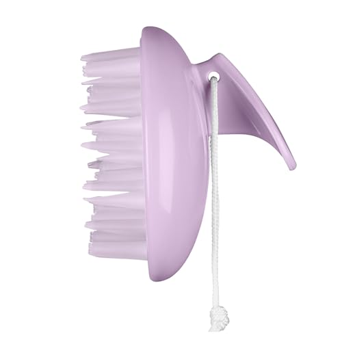 Conair Scalp Care Shampoo Brush, Scalp Massager with Triple-Action Bristles, Deep Cleansing & Exfoliating, Stimulates Circulation for Healthy Hair, Ergonomic Grip, Shower-Friendly, Purple, 1 Count