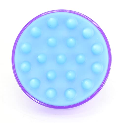 BTWTRY Purple Hair Shampoo Brush Scalp Care Hair Brush with Soft Silicone Care Scalp Massager for The Scalp Exfoliate and Deep Scalp Cleansing (Purple) - color: Purple