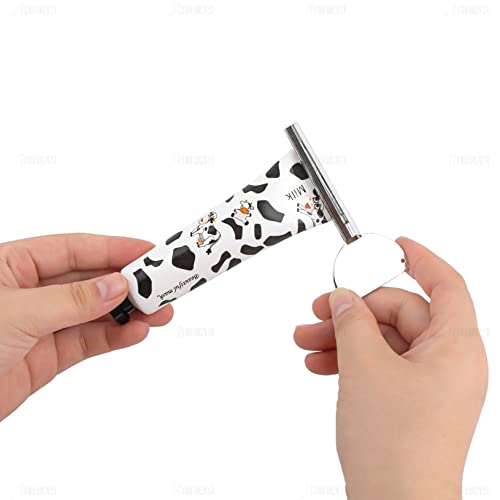 AUEAR, Stainless Steel Toothpaste Tube Squeezers Key Silver for Home Hair Dye (Set of 4) - color: Silver