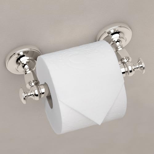 Gatco 4123B Tavern Toilet Paper Holder, Wall Mount Modern Roll Holder, for Bathroom, Polished Nickel - color: Polished Nickel, style: Double