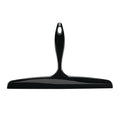 iDesign Bathroom Plastic Shower Squeegee, Black | Wall Hook Included - color: Black, style: Pack of 1
