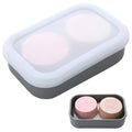Large Travel Soap Container Leak Proof, Silicone Shampoo Bar Holder | Soap Case with Draining Layer, Slip-Resistant Portable Bar Soap Holder for Shower, Bathroom, Gym, Camping(Translucent Gray) - color: Rectangular Translucent Gray