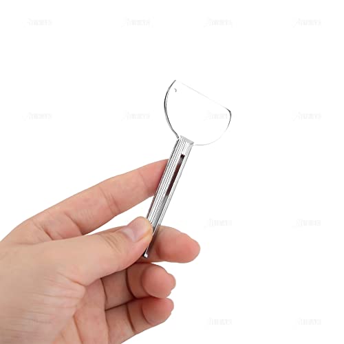 AUEAR, Stainless Steel Toothpaste Tube Squeezers Key Silver for Home Hair Dye (Set of 4) - color: Silver