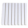 Pemberly Row Diatomite Stone Bath Mat, 16x12 in, White Finish, Quick Drying, Highly Absorbent, Slatted Design, Modern Style, Compact for Bathroom Floor or Shower Use